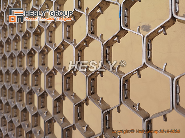 Refractory Hexmetal mesh China HESLY