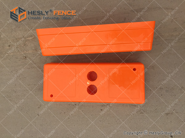 Orange Plastic Block Temporary Fence HESLY